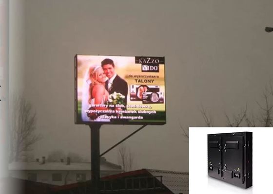 Kecerahan Otomatis SMD3535 P10 Outdoor Led Panel Exterior Advertising Display
